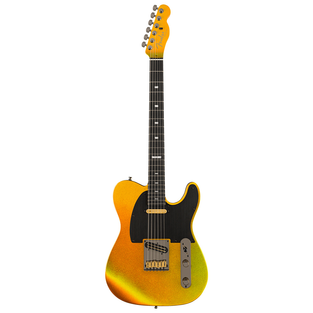 Fender 75th Anniversary American Ultra II Telecaster Abanoz Klavye Liquid Gold Elektro Gitar